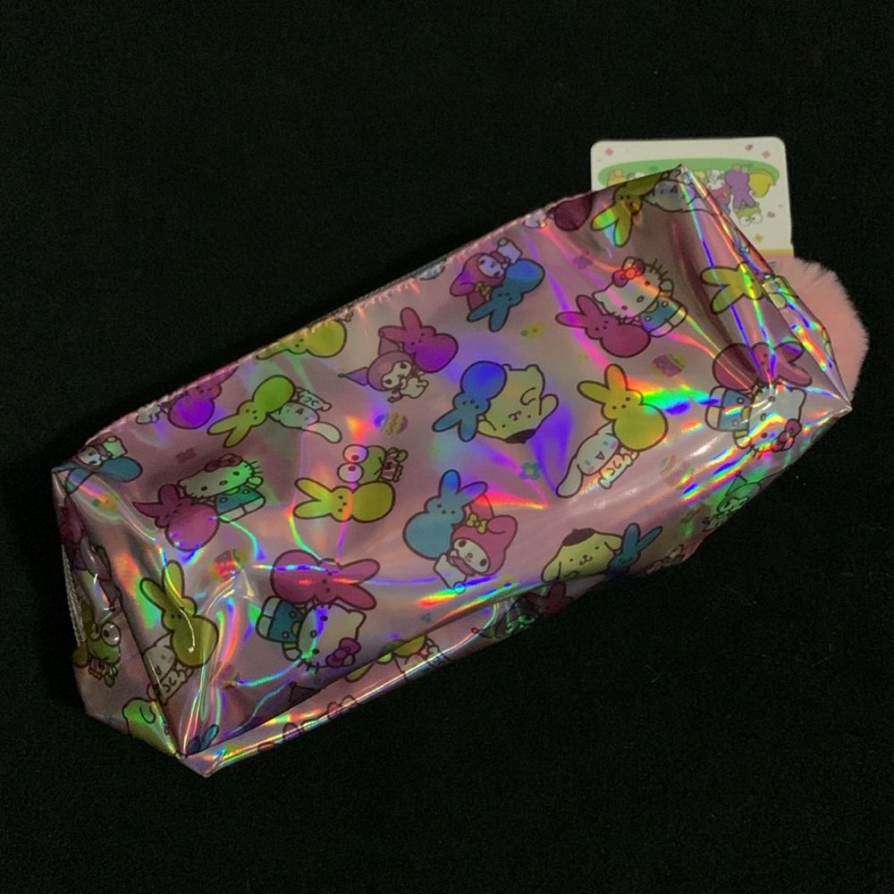 NWT Hello Kitty x Peeps Makeup Pouch Metallic